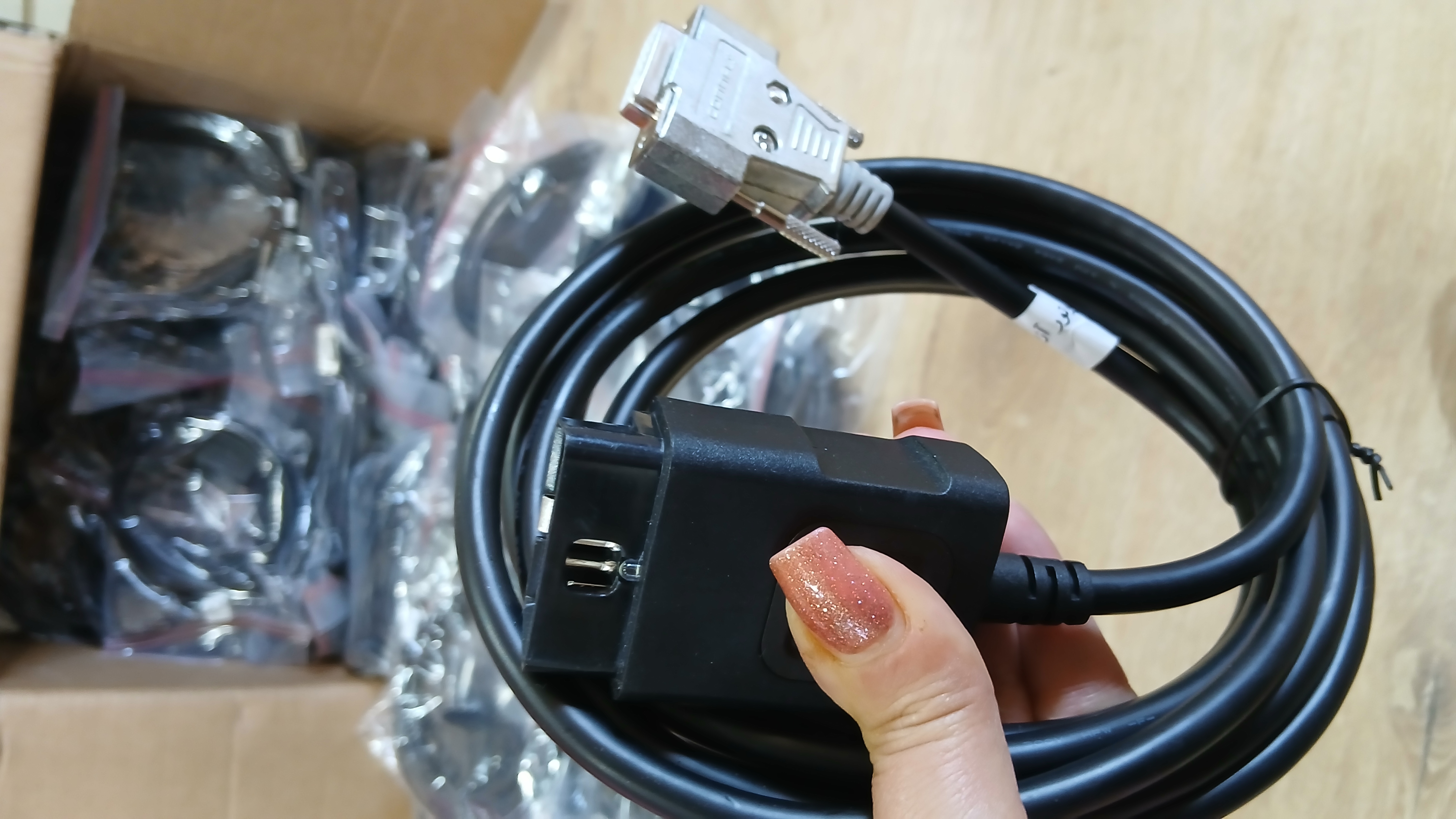 کابل obd موتورآزمای ثمین چراغ دار🔦